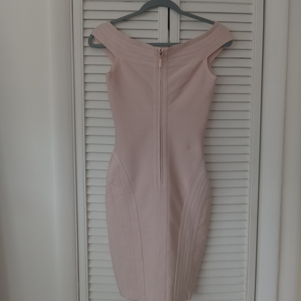 Marciano Strapless Blush Dress